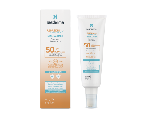 Sesderma Repaskin pediatrics mineral baby sunscreen SPF 50 Крем солнцезащитный для детей, 50 мл