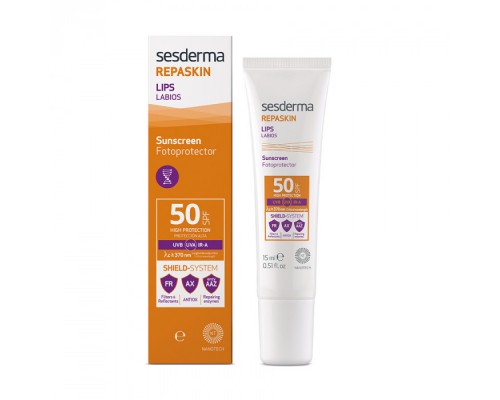 Sesderma Repaskin Lips SPF50 Средство для губ солнцезащитное, 15 мл 