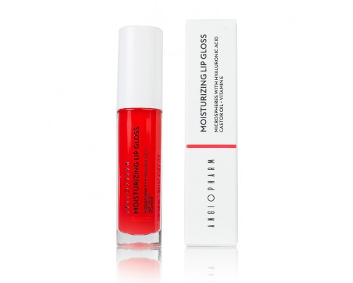 Angiopharm moisturizing lip gloss увлажняющий блеск для губ 4 мл.