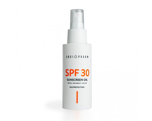 Angiofarm sunscreen oil spf30 солнцезащитное масло, 100 мл.