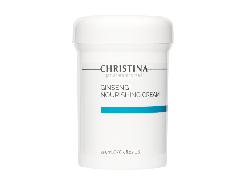  Christina Ginseng Nourishing Cream for normal skin Питательный крем для нормальной кожи «Женьшень», 250 мл.  Применение