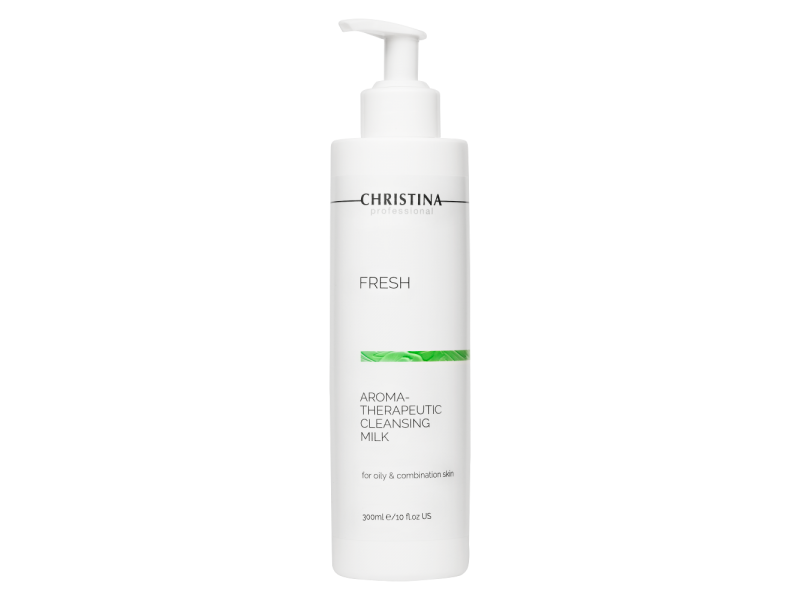  Christina Fresh Aroma Therapeutic Cleansing Milk for oily skin ароматерапевтическое очищающее молочко для жирной кожи 300 мл.  Применение