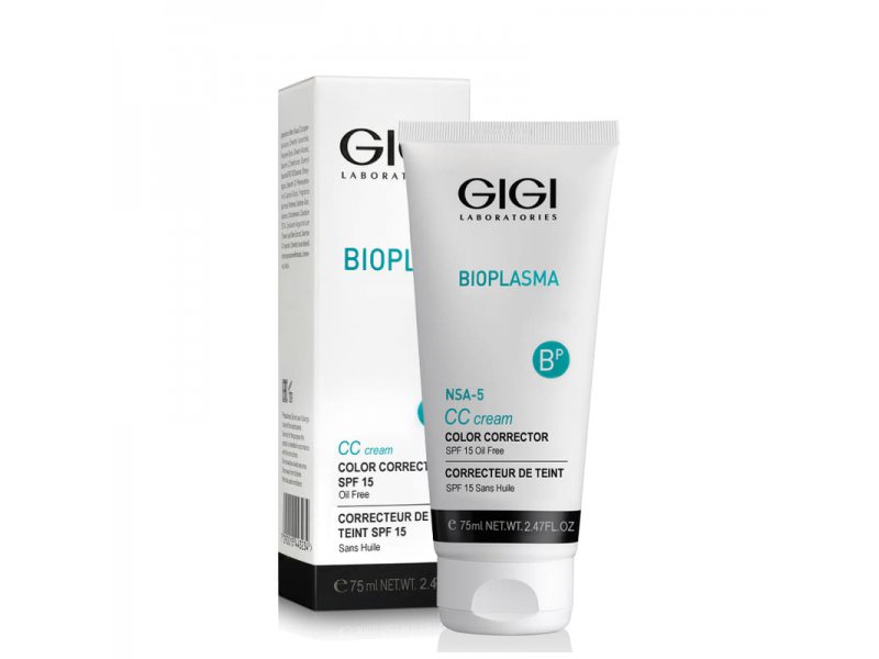  Крем тональный Биоплазма для всех типов кожи Gigi BIOPLASMA CC Cream SPF15 75 мл  Применение