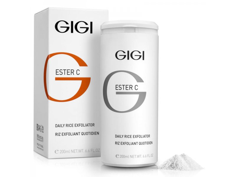  Эксфолиант рисовый Эстер С для очищения кожи Gigi Ester С Daily Rice Exfoliator Professional 200 мл  Применение