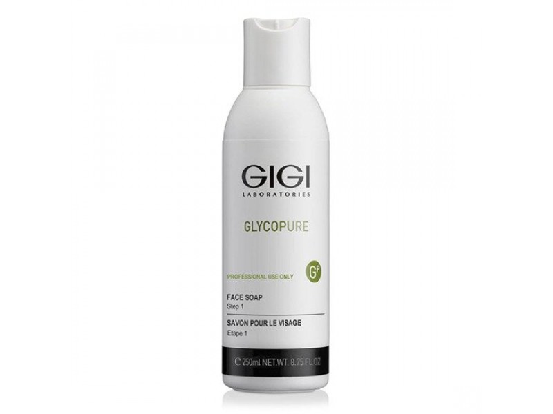  Мыло жидкое для лица GIGI Glycopure Face soap 1 шаг,  250 мл  Применение