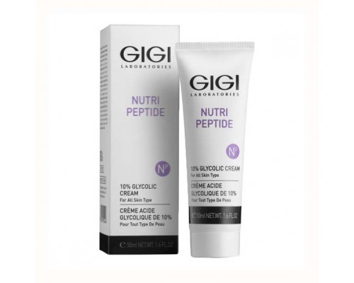 Gigi Nutri Peptide 10% Glycolic Cream Крем с 10% гликолевой кислотой, 50 мл.