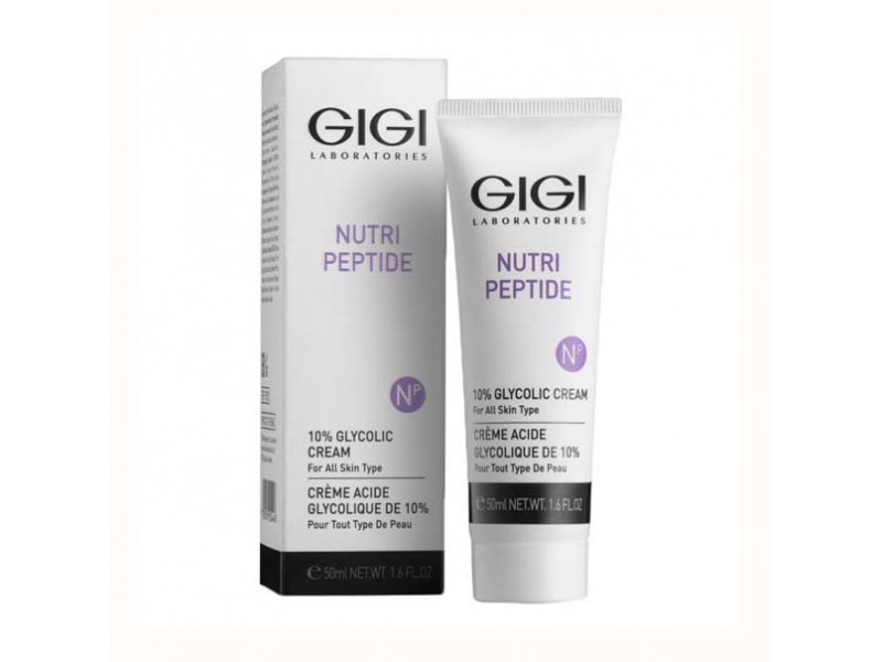 Gigi Nutri Peptide 10% Glycolic Cream Крем с 10% гликолевой кислотой, 50 мл.