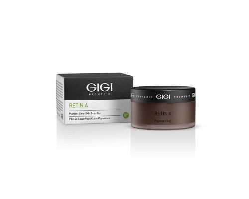 Gigi Retin A Pigment Soap bar в банке со спонжем антипигмент, 100 гр.