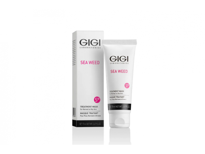  Маска для смешанной, жирной чувствительной и кожи Gigi Sea Weed Treatment Mask 75 мл  Применение