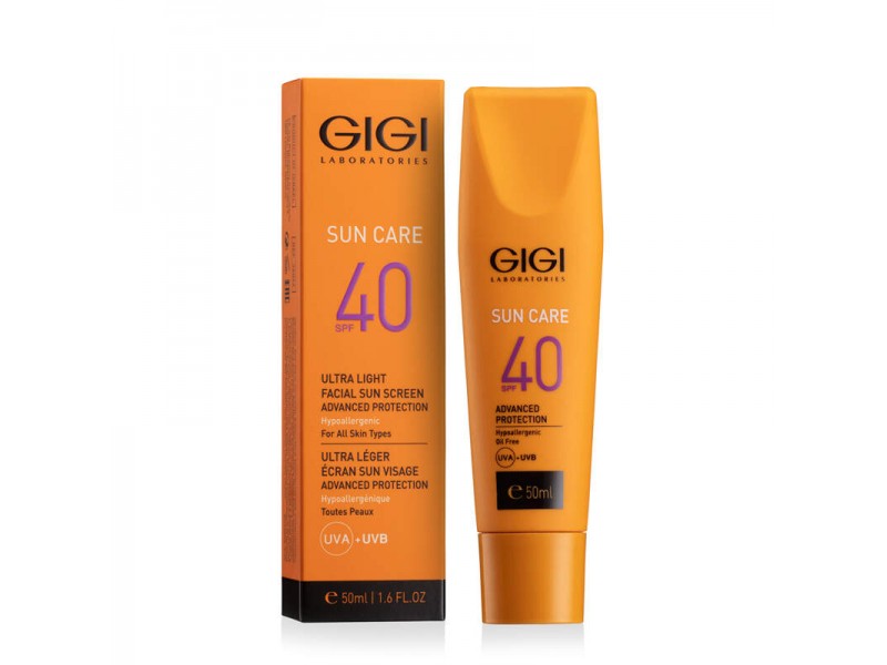 Gigi Sun Care Ultra Light Facial Sun Screen Advanced Protection SPF 40 Эмульсия солнцезащитная, 50 мл.