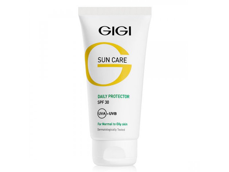  Gigi SUN CARE Daily Protector SPF 30 for normal to oily skin  Крем солнцезащитный с защитой ДНК для жирной кожи  Применение