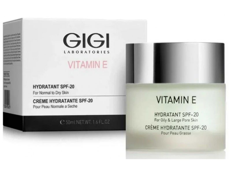  Увлажняющий крем для нормальной и сухой кожи Gigi VITAMIN E Hydratant SPF 20 for normal to dry skin 50 мл  Применение