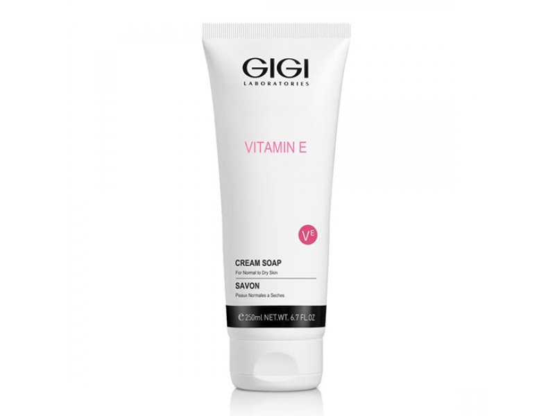  Мыло-крем очищающее для нормальной и сухой кожи Gigi Vitamin E Cream Soap 250 мл  Применение