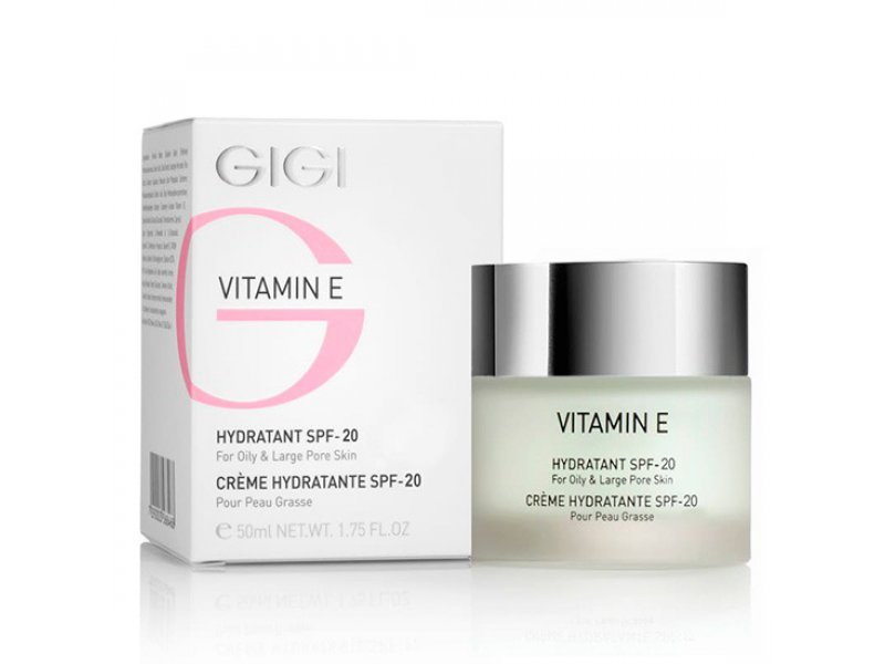  Увлажняющий крем для комбинированной и жирной кожи Gigi VITAMIN E Hydratant SPF 20 for oily & large pore skin 50 мл  Применение