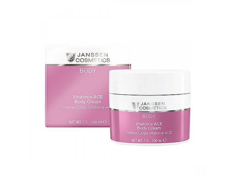  Насыщенный крем для кожи тела с витаминами Janssen Cosmetics Vitaforce ACE Body Cream  Применение