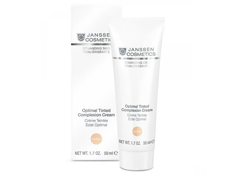   Легкий дневной крем с тонирующим эффектом Janssen Optimal Tinted Complexion Cream Medium SPF 10  Применение