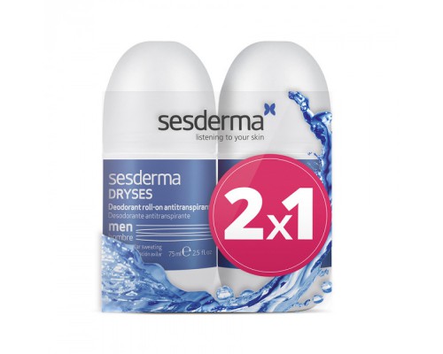 Sesderma Набор Dryses: Дезодорант-антиперспирант для мужчин, 2x1 ,  75х75 мл.