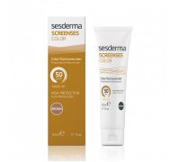 Sesderma SCREENSES Color Fluid Sunscreen SPF 50 Brown Солнцезащитное тональное средство (Темный тон), 50 мл