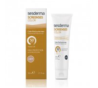 Sesderma Screenses Color Fluid Sunscreen SPF 50 Light Солнцезащитное тональное средство для лица, шеи и декольте (Светлый тон), 50 мл