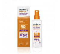 Sesderma REPASKIN Transparent Spray Body Sunscreen SPF50 Солнцезащитный прозрачный спрей для кожи тела, 200 мл 