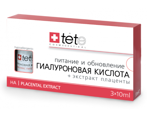 Гиалуроновая кислота + Экстракт плаценты TETe Hyaluronic Acid + Placental Extract 3*10 ml