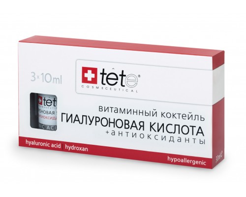 Гиалуроновая кислота + Антиоксиданты TETe Hyaluronic Acid & Antioxidants (Vit.C) 3*10 ml