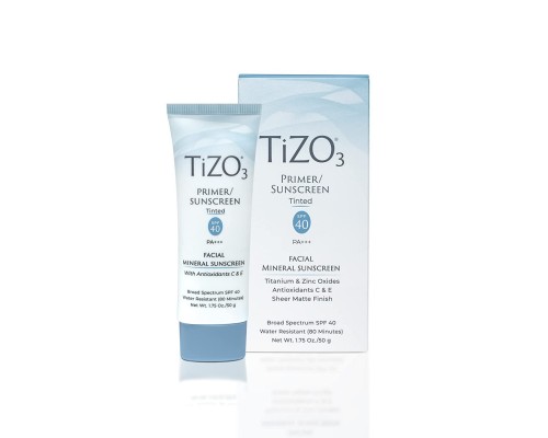 TIZO 3 Primer Sunscreen Tinted SPF 40 PA+++ Крем солнцезащитный с оттенком, 50 мл.
