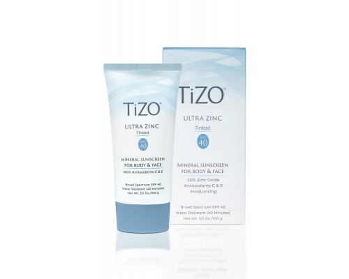 TIZO Ultra Zinc SPF 40 Tinted Крем солнцезащитный для лица и тела, 100 мл.