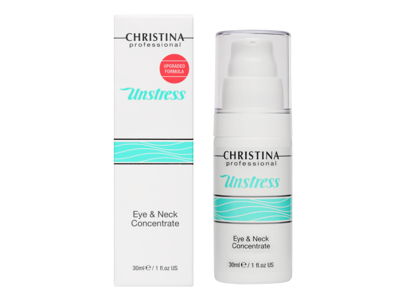  Christina Unstress Eye & Neck Concentrate Концентрат для кожи вокруг глаз и шеи 30 мл.  Применение