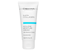 Christina Elastin Collagen Azulene Moisture Cream with Vitamins A, E & HA for normal skin Увлажняющий крем c витаминами А, Е и гиалуроновой кислотой для нормальной кожи «Эластин, коллаген, азулен», 60 мл 