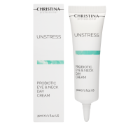 Christina Unstress Probiotic Day Cream Eye & Neck SPF 8 Дневной крем с пробиотическим действием для кожи вокруг глаз и шеи SPF 8 30 мл. 