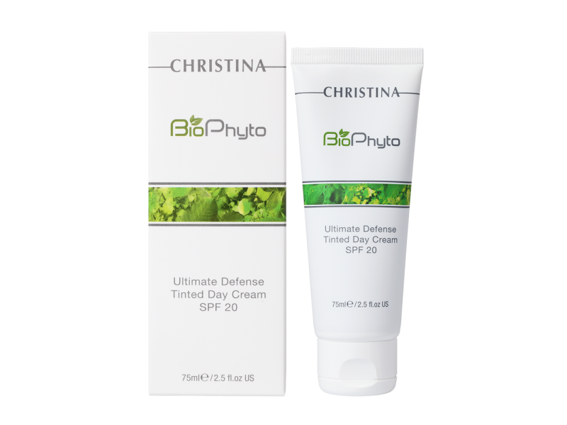  Christina Bio Phyto Ultimate Defense Tinted Day Cream SPF 20 Дневной крем для лица «Абсолютная защита» SPF 20 с тоном 75 мл.  Применение