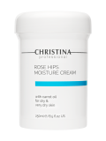  Christina Rose Hips Moisture Cream with Carrot Oil for dry and very dry skin Увлажняющий крем с маслом моркови для сухой и очень сухой кожи «Шиповник», 250 мл.   Применение