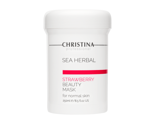 Christina Sea Herbal Beauty Mask Strawberry for normal skin Маска красоты на основе морских трав для нормальной кожи «Клубника» 250 мл. 